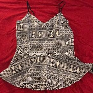 Charlotte Russe peplum tank